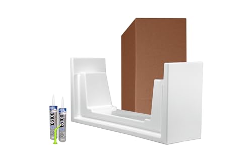 Quick Tub Walk-Thru Insert Accessibility Kit - Bath to Shower Conversion, White (Xtra-Deep)