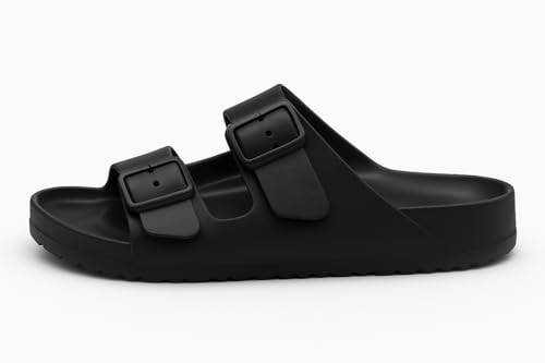 TX101 Men’s Sandals – Adjustable Buckle Strap Slide Sandals with Arch Support | Comfortable Footbed, Non-Slip Sole, Open-Toe Casual Slippers for Indoor & Outdoor2