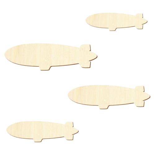 Holz Zeppelin - Deko Basteln 3-50cm, Größe:20cm, Pack mit:1 Stück
