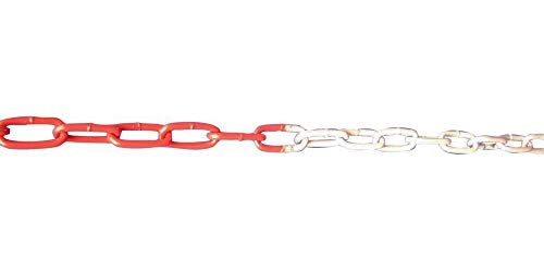 Fp - Cordón Plástico Rojo / Blanco, Plástico 6 Mm, Paquete 25M En Oferta Format 4250384708504 - Absperrkette Rot/Weiñ. Kunststoff 6 Mm. Ve 25M