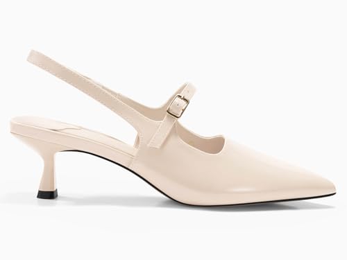 Coutgo Slingback Kitten Heels for Womens 2024 Pumps Party Dress Shoes4