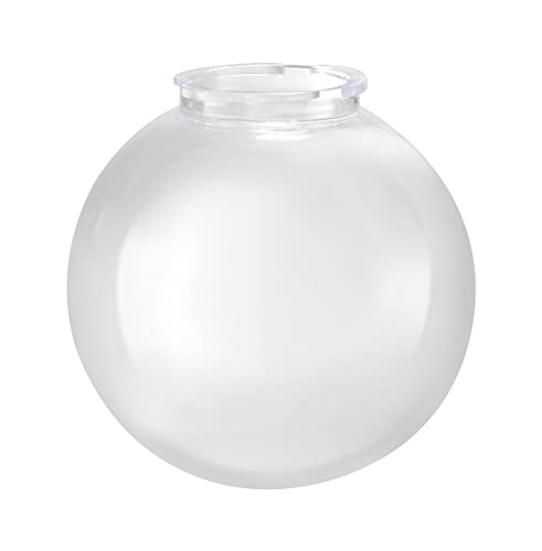 Image of Aspen Creative 28002-60-11, 8 inch Clear Acrylic Replacement Lamp Post Globe with 3-3 /4 inch Twist Lock Neck