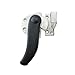 Stainless Steel Industrial Heavy Engineering Convex Door S-Shaped Rotating Sealed Door Handle 1Pcs(Right)