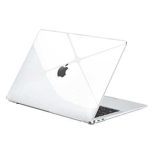 Image of EooCoo Case Compatible for MacBook Air 13.3 inch M1 2021 2020 2019 2018,A2337 A2179 A1932,Original Machine Color,Ultra-Thin Invisible,M1 Air 13 High Transparency Laptop Hard Shell Cover-Crystal Clear