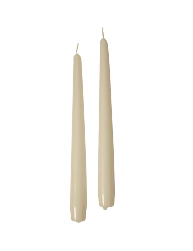 Cereria Di Giorgio - 12 Candele Coniche - Diametro 2,2 cm Altezza 30 cm - Colore Avorio - Durata 10 ore - Standard per candelabro