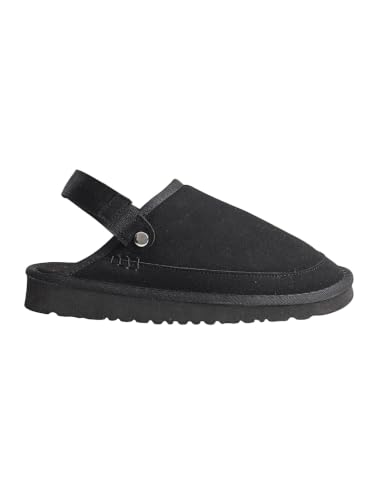 TRUFFLE COLLECTION black suede flats – image 3