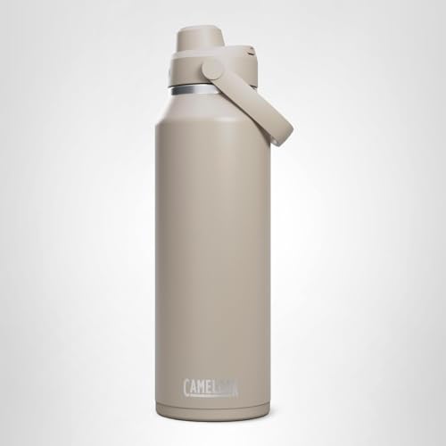 CamelBak Thrive Chug Insulated Stainless Steel Water Bottle, Cold Retention with High Flow Lid for Everyday Hydration and Active Use, 32oz, Stone