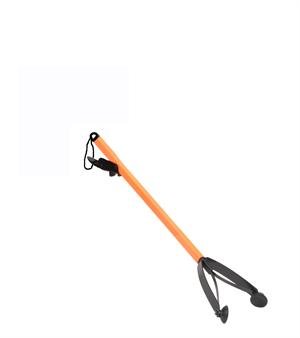 ArcMate Orang-U-Tongs LITE, Lightweight Plastic Pick-Up Tool, Squeeze Grip, Rubber Suction Cup Reachers, Indoor-Outdoor for Occasional Users, 4.25" Wide Jaw, 1lb. Pick Up Capacity, Orange, 23" 7658