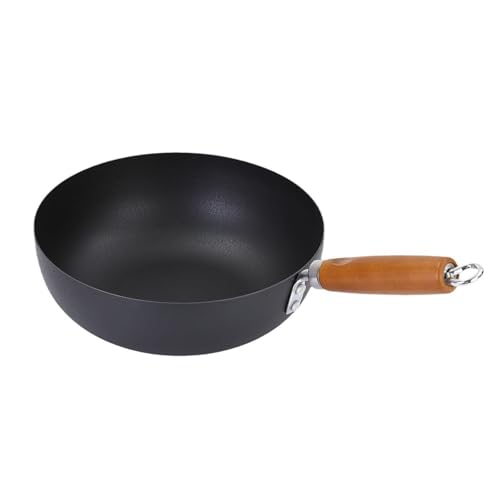 Wok de acero al carbono, fondo plano, 24 cm miniatura 1