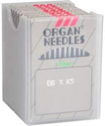 100 Organ Titanium DBXK5 Commercial Embroidery Machine Needles Tajima Barudan (Size 100/ 16)