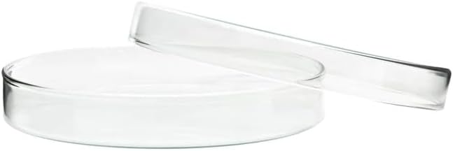 ABG BOROSILICATE GLASS PETRI DISHES. 6 UNIT. OUTER DIAMETER(5cm). H.T.(1.7cm)