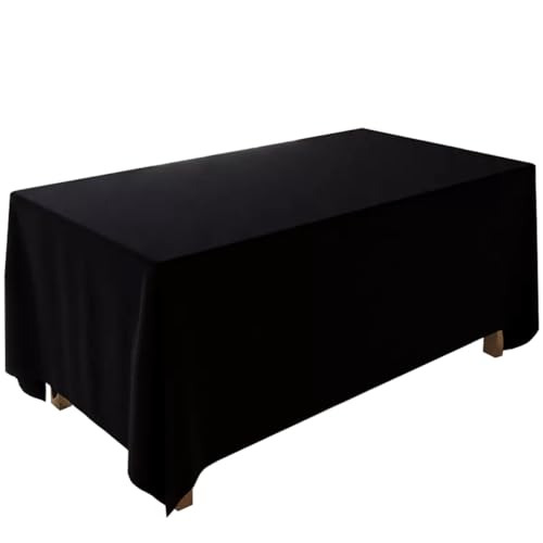 Personalisierbare schwarze Samt-Tischdecke für Hochzeiten, Konferenzen und Partys, 200 x 250 cm, elegante Event-Dekoration, Luxus-Tischdecke, Premium-Qualität
