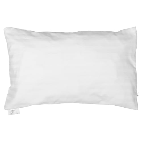 SHINEOFI Protège Oreiller en Coton Blanc Double Couche avec Fermeture Éclair Double, Protège Efficacement L'oreiller Les Chambres et Hôtels