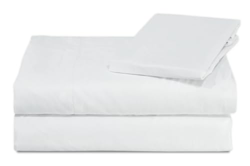 CHELY INTERMARKET Juego Sábanas 3 Piezas 150x190 200cm Blanco Sábana Bajera Ajustable Encimera Funda Almohada Cama Individual Suave Algodón Transpirable Cómodas Lavables Hogar Verano Invierno
