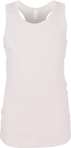 Kariban Tank Top Mädchen (10-12 Jahre, weiß)