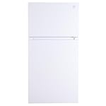 Kenmore 33 in. 20.5 cu. ft. Capacity Refrigerator/Freezer with Full-Width Adjustable Glass Shelving, Humidity Control Crispers, ENERGY STAR Certified, White