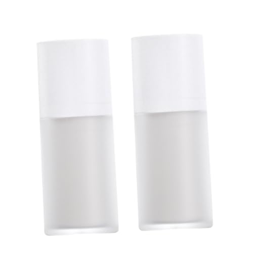VALICLUD 2 Botellas De Vacío Para Líquidos Tamaño De Viaje Para Cosméticos Sin Aire Para Crema Espuma Loción Dispensador Contenedor Gotero Portátil