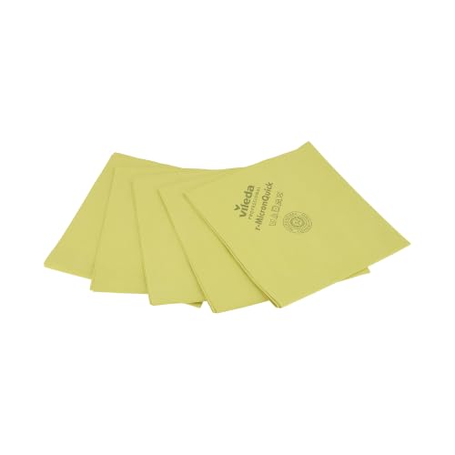 Vileda Professional,Lavette Microfibre recyclée r-MicronQuick,Jau...