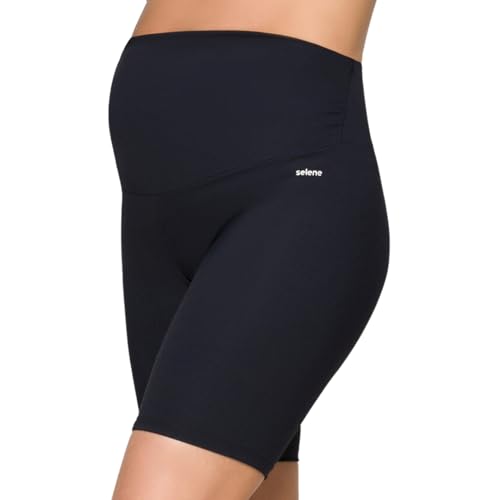 Bermuda Gestante Selene Cós Anatômico Confortável Maternidade Fem...