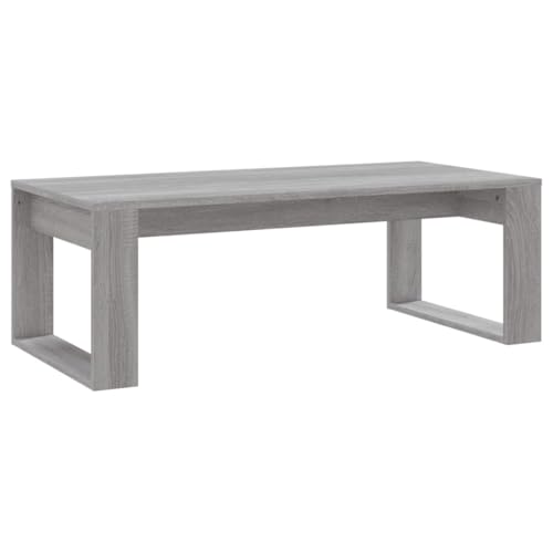 vidaXL Table Basse, Table d'Appoint Rectangulaire, Bout de Canapé, Meuble de Salon Salle de Séjour, Moderne, Sonoma Gris Bois d'Ingénierie