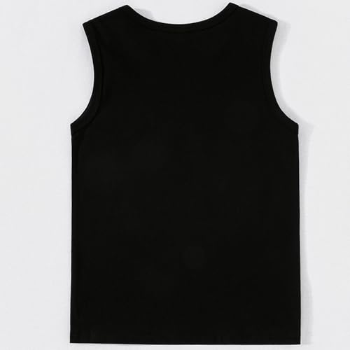 Image of Boys 4th of July Tank Kids American Flag Sleeveless Shirts Cotton Patriotic Tees Top Independence Day Clothes