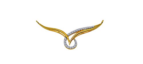 P.C. Chandra Jewellers 14Kt Yellow Gold Pendant For Women, Gold