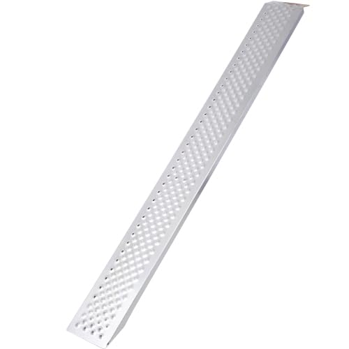 Rampas de aluminio 78" x 8.5" carga 880 lbs, portátiles 2 piezas miniatura 7
