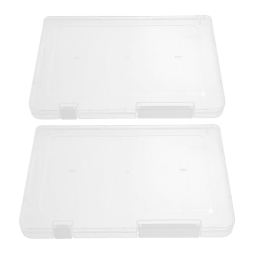 CTIRCHIU Cajas Organizadoras de Almacenamiento para Piezas Pequeñas 2 Unidades 55 Transparentes de Plástico Apilables Tapa para Manualidades, Rompecabezas y Viajes