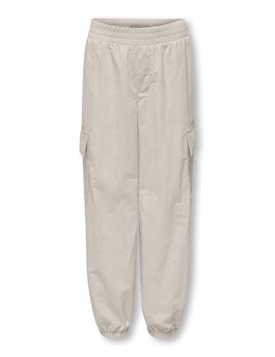 KIDS ONLY Mädchen Kogecho Parachute Pant PNT Noos Cargohose, Pumice Stone, 116 EU