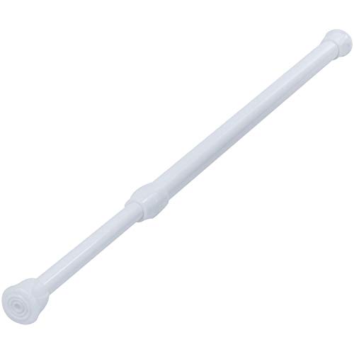 Pmandgk - Varillas de tensión extensibles ajustables de 11,8 a 19,7 pulgadas, color blanco