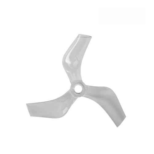 Hélices PC 3 pales D75 mm pour drone cure-dent 3 pouces lot de 2 paires transparentes