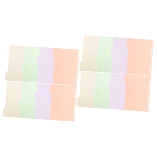 Intercalaires de couleur contre le désordre : 16 séparateurs papier à onglets pour classeur