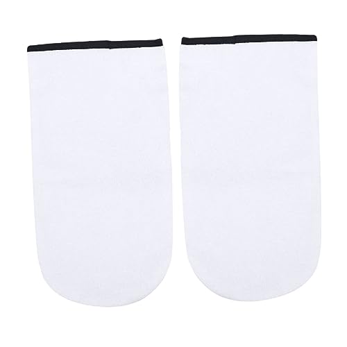 IWOWHERO Cotton Polyester Liner Spa Mitts Insulated Heat Gloves for Paraffin Wax Bath