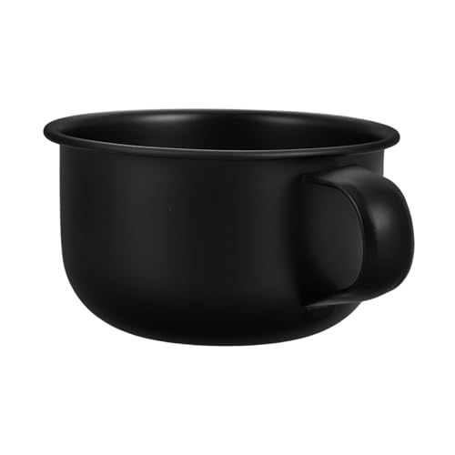 SECFOU Cuenco Para Espuma De Afeitar, Cuenco Para Brocha De Afeitar, Accesorios De, Taza De Afeitar, Cuenco Pequeño Para Afeitar, Cuenco Para Afeitar Para Hombres, Cuenco Negro Para