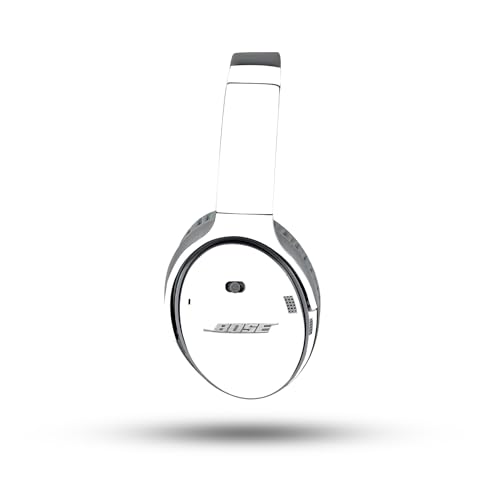 Image of MightySkins Skin Compatible with Bose QuietComfort 35 II Headphones - Solid White | Protective, Durable, and Unique Vinyl Decal wrap Cover | Easy to Apply, Remove, and Change Styles