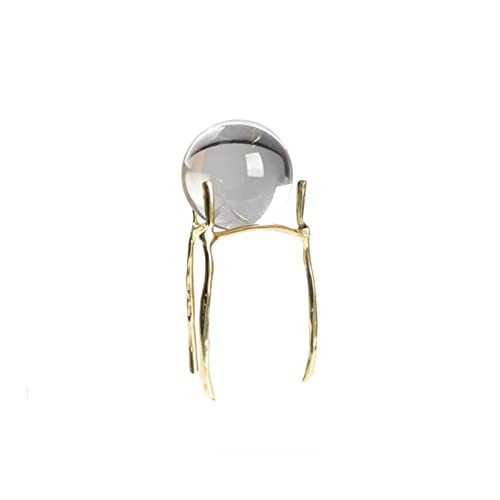 Boule de cristal artisanat moderne en laiton, le cadeau artistique pour salon et bureau