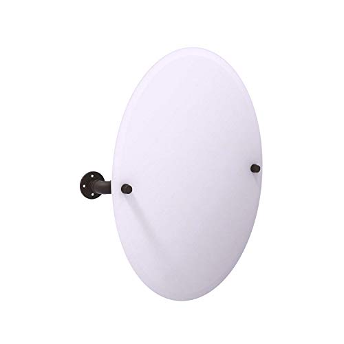Allied Brass Pipeline Collection Frameless Oval Mounted Tilt Wall Mirror, Oil Rubbed Bronze #TOP20