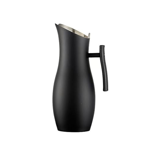 Brocca da cucina per acqua fredda, succhi di vino, in acciaio inox, brocca per bevande fredde per servire tè freddi, strumento per casa e hotel con manico per acqua