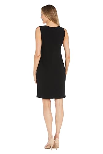 R&M Richards 2PC Pleated Printed Flyaway Jacket W/Solid Tank Dress4