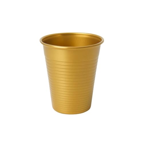 ecodrinks - Bicchieri per Acqua e Cocktail Riutilizzabili - Senza BPA - Resistenti e Ideali per Bevande Fredde - Massima Praticità per Feste, Catering, Barbecue - 200ml (Oro, 100)