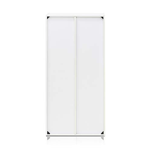 Furinno Luder Bookcase / Book / Storage , 7-Cube, White #TOP4