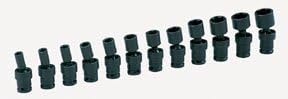 Grey Pneumatic 9712UM 1/4in Surface Drive 12 pc Std Univ Metric Set