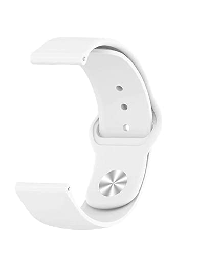 Image of YODI 22mm New Metal Buckle Original Colourful Silicone Strap Band Compatible with Amazfit GTR 2, GTR 2e, GTR 47MM / Noise Fit Endure, Evolve, Active Smartwatch Bands