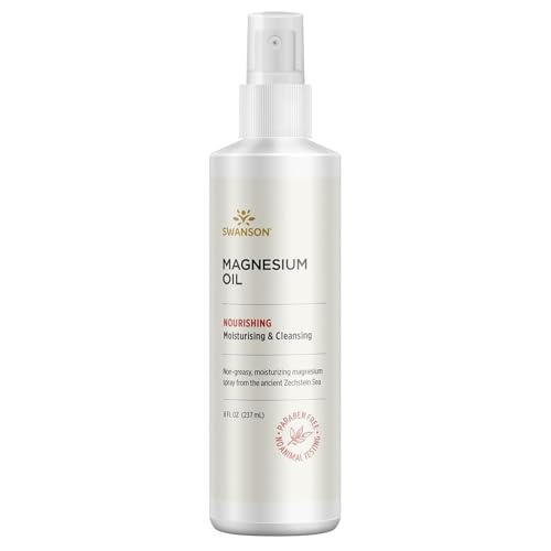 Swanson Magnesium Oil Spray Zechstein Magnesium Soothes Muscles Nourishes Skin Stress Relief Sleep Rapid Absorption Dr. Barbara Hendel's Formula 8 fl oz (237 ml) Liquid
