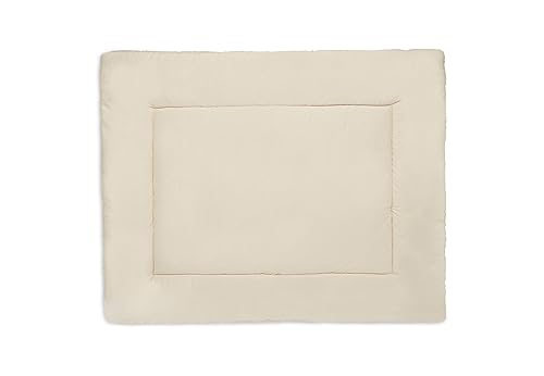 Jollein Krabbeldecke für Baby - Boucle, Naturel - Laufgittereinlage - 75x95 cm - Spieldecke Baby - Cremefarben