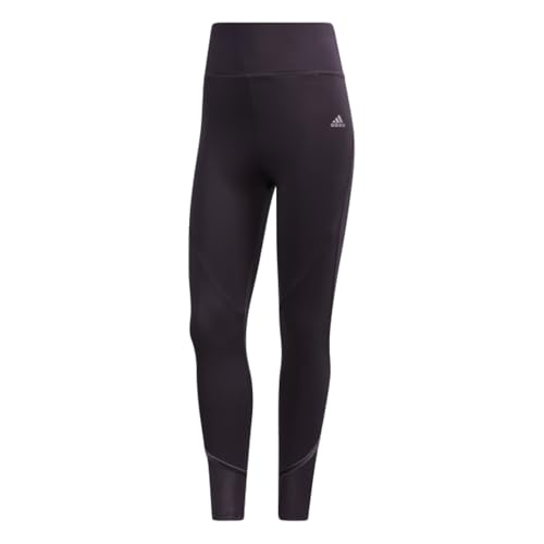 adidas レディース コアグラムオンタイツ ノーブルパープル L