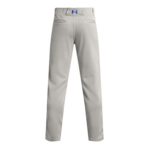 Under Armour Boys' Utility Pant Pipe, (081) Baseball Gray/Royal/Royal, Youth Large