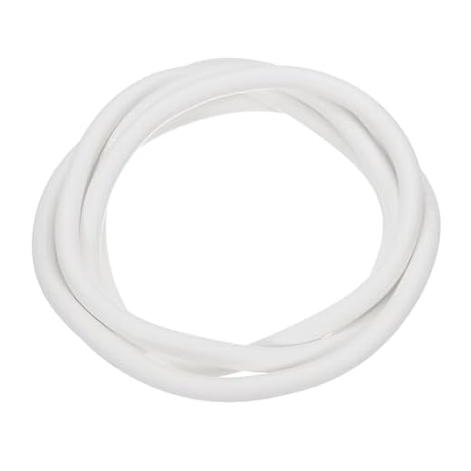QUARKZMAN Tira de Sellado de Espuma de Silicona, 9mm(0.35") de Diámetro, 2 Metros(6.56 Pies) de Largo, Cordón Redondo de Goma Esponja Sólida, Blanco
