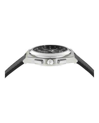 Ferragamo Vega Upper East Chrono Collection Luxury Mens Watch Timepieces with a Black Strap and Dial Featuring a Stainless Steel Case2