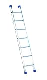Svelt Scala d’Appoggio Professionale in Alluminio Nervato, 7 Pioli Larghi e Inclinati – Portata 150 kg – Norme UNIEN131 e D.Lgs. 81/08